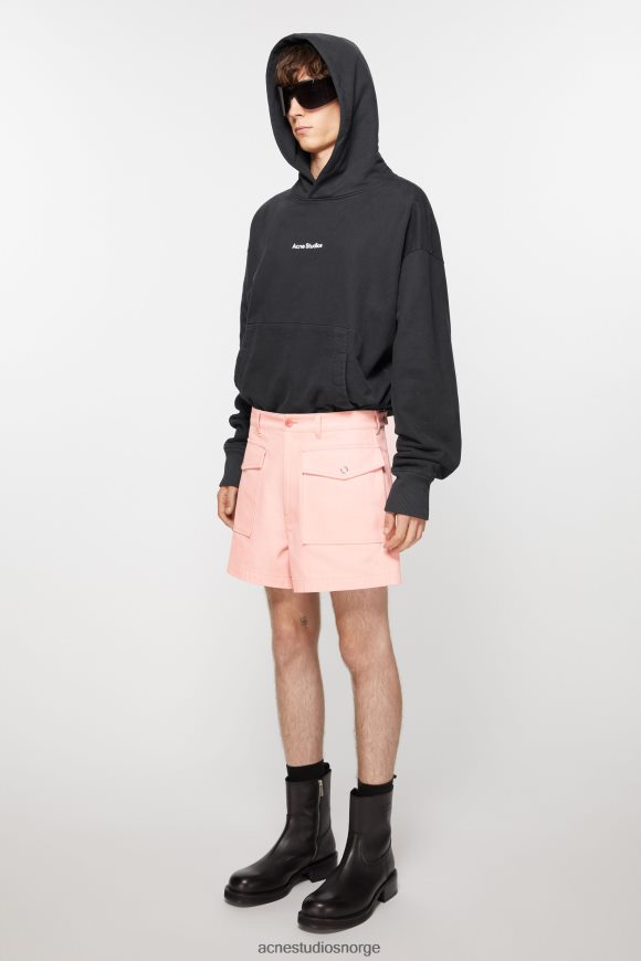 Acne Studios twill shorts N2PP4F1070 klær blek rosa