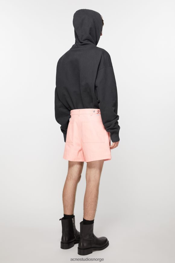 Acne Studios twill shorts N2PP4F1070 klær blek rosa