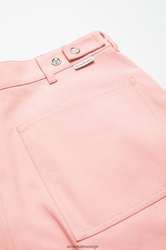 Acne Studios twill shorts N2PP4F1070 klær blek rosa