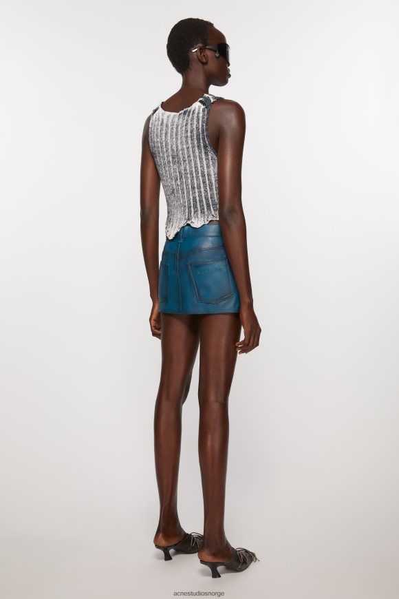 Acne Studios skinnskjørt N2PP4F266 klær blå svart