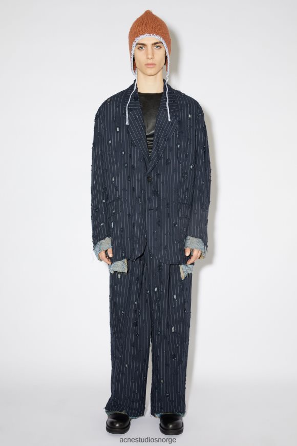 Acne Studios dressjakke i oversize passform N2PP4F958 klær marinen