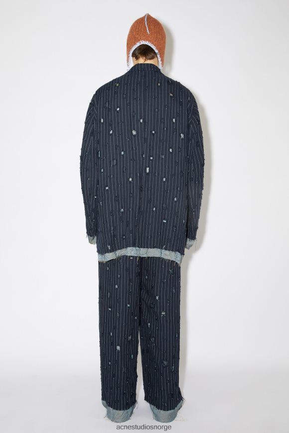 Acne Studios dressjakke i oversize passform N2PP4F958 klær marinen