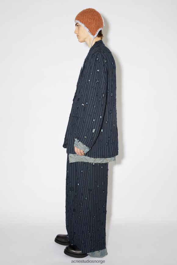 Acne Studios dressjakke i oversize passform N2PP4F958 klær marinen