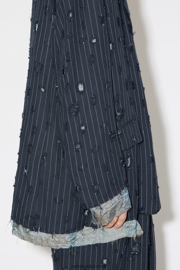 Acne Studios dressjakke i oversize passform N2PP4F958 klær marinen