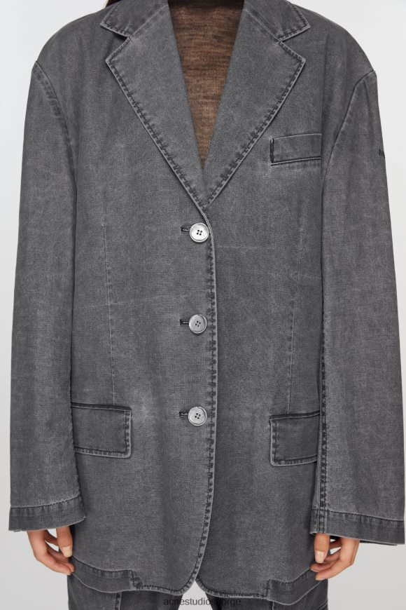 Acne Studios dressjakke med avslappet passform N2PP4F126 klær svart