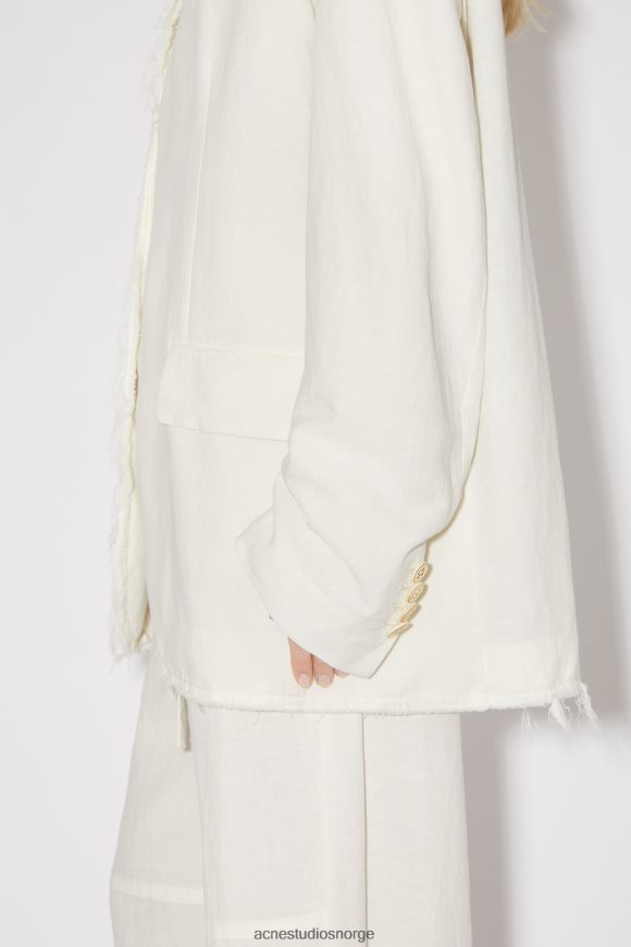 Acne Studios dressjakke med avslappet passform N2PP4F136 klær varm hvit