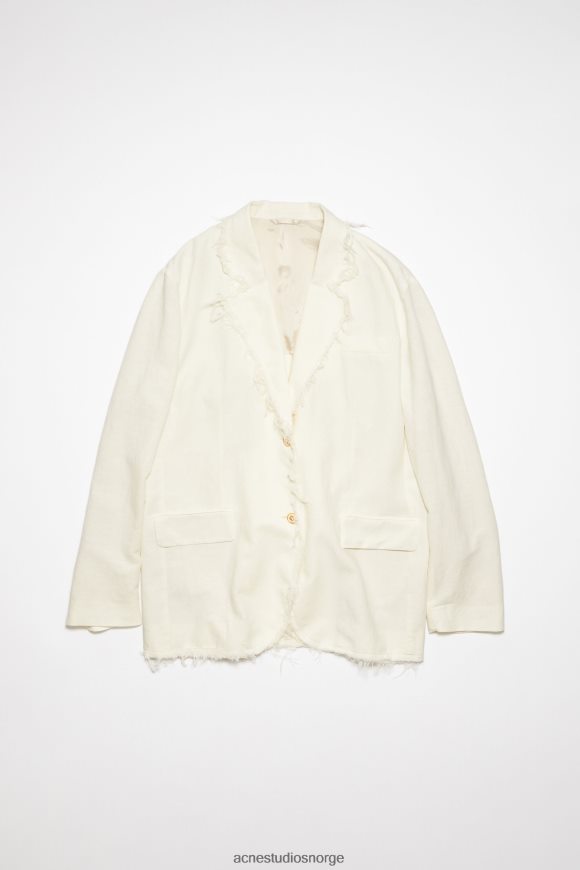 Acne Studios dressjakke med avslappet passform N2PP4F136 klær varm hvit