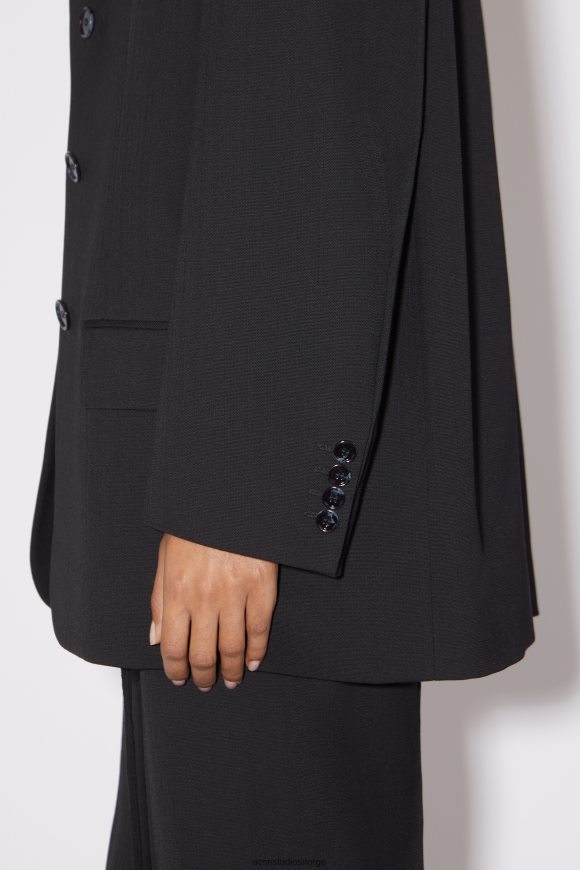 Acne Studios dressjakke med avslappet passform N2PP4F137 klær svart