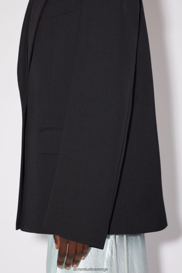 Acne Studios dressjakke med avslappet passform N2PP4F409 klær svart