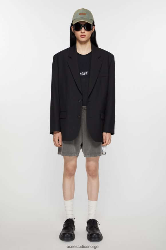 Acne Studios dressjakke med avslappet passform N2PP4F955 klær svart