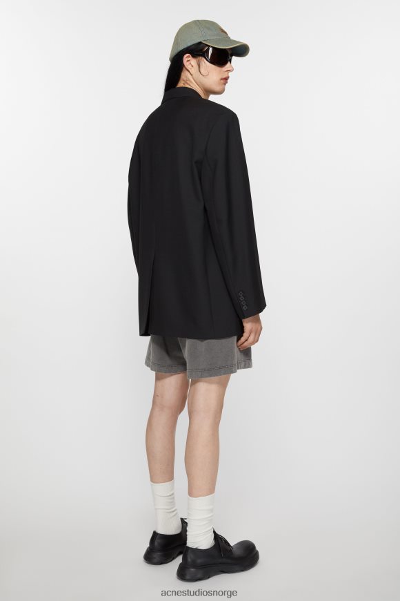 Acne Studios dressjakke med avslappet passform N2PP4F955 klær svart