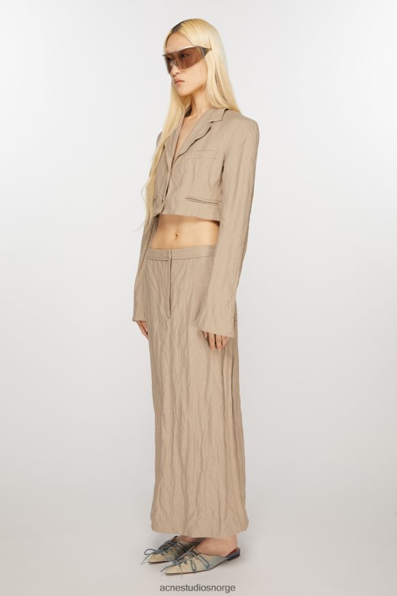 Acne Studios dressjakke med normal passform N2PP4F122 klær kald beige