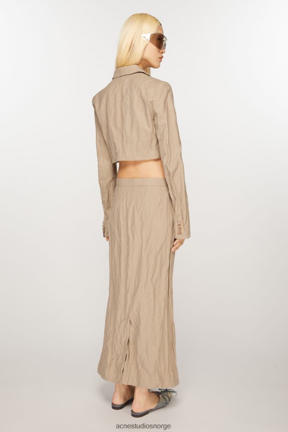 Acne Studios dressjakke med normal passform N2PP4F122 klær kald beige