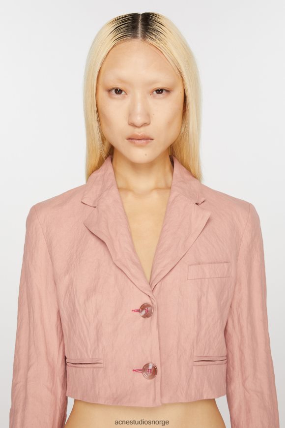 Acne Studios dressjakke med normal passform N2PP4F129 klær gammelrosa