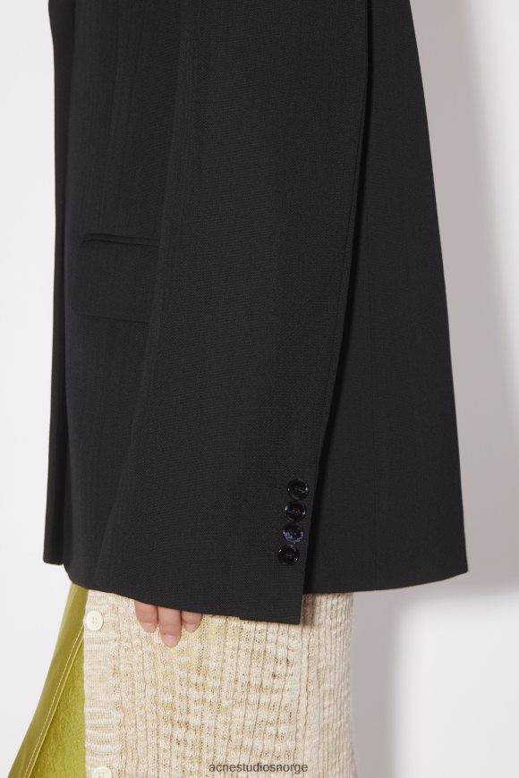 Acne Studios dressjakke med normal passform N2PP4F130 klær svart