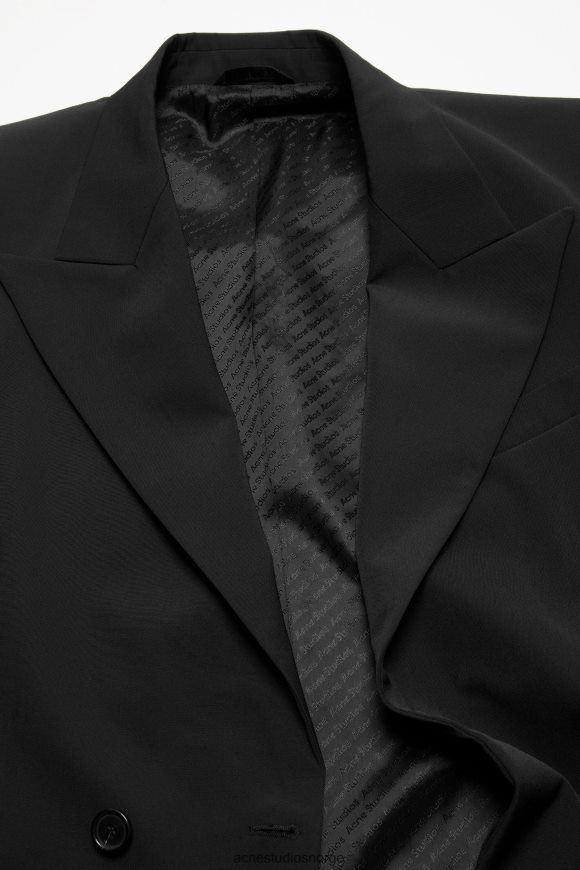 Acne Studios dressjakke med normal passform N2PP4F949 klær svart