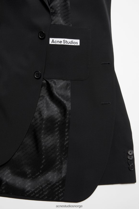 Acne Studios dressjakke med normal passform N2PP4F953 klær svart
