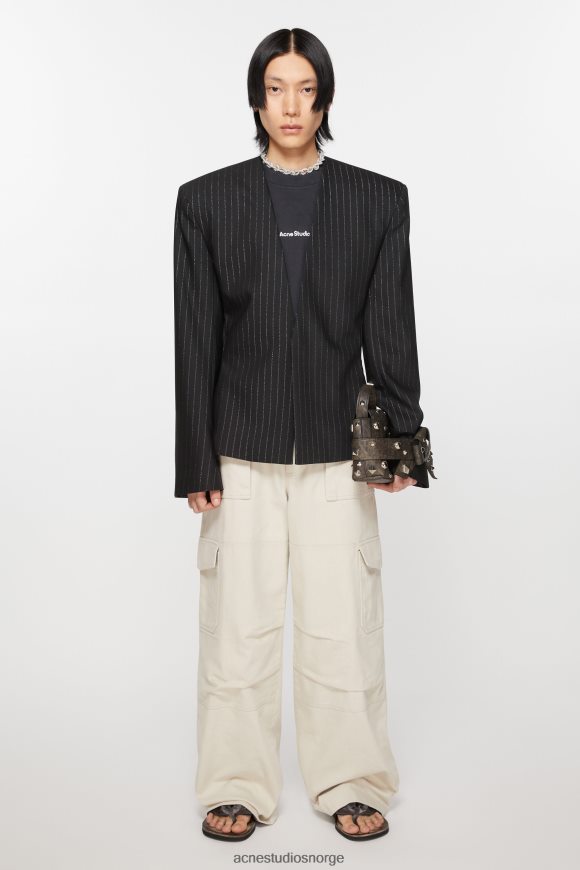 Acne Studios dressjakke med passform N2PP4F951 klær svart