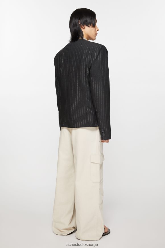 Acne Studios dressjakke med passform N2PP4F951 klær svart