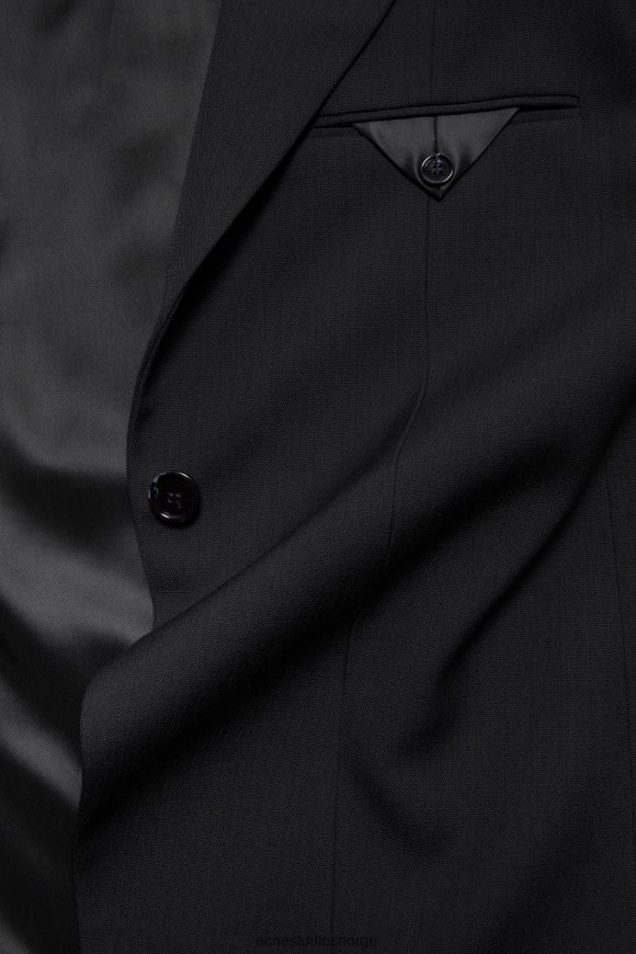 Acne Studios enkelt-breasted jakke N2PP4F124 klær svart
