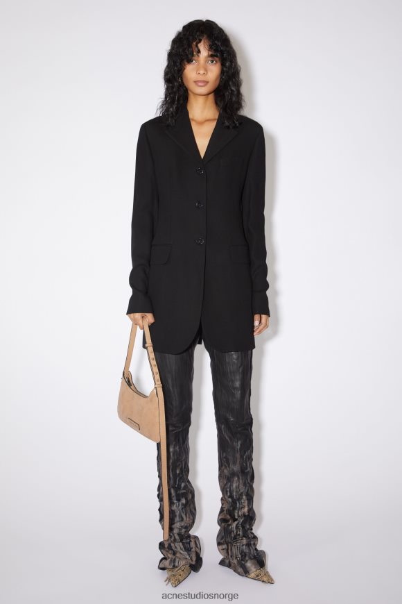 Acne Studios figursydd dressjakke N2PP4F132 klær svart
