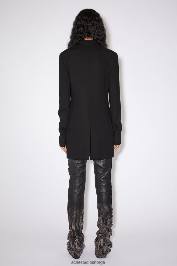 Acne Studios figursydd dressjakke N2PP4F132 klær svart