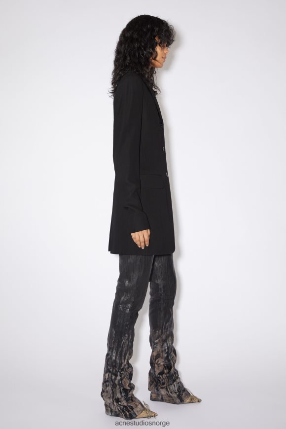 Acne Studios figursydd dressjakke N2PP4F132 klær svart