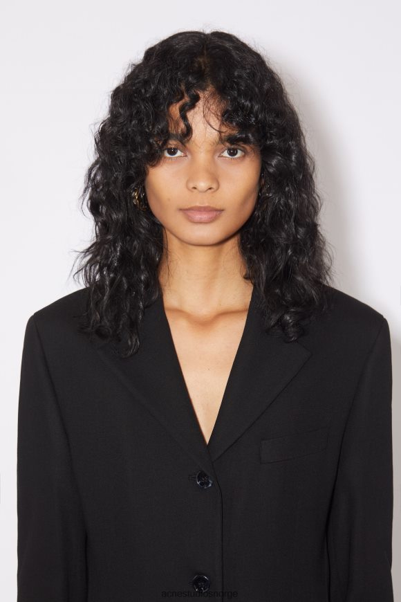 Acne Studios figursydd dressjakke N2PP4F132 klær svart