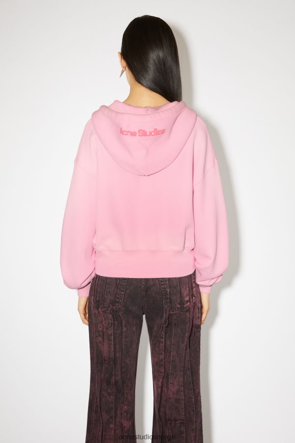 Acne Studios farget jakke med glidelås N2PP4F164 klær boble rosa