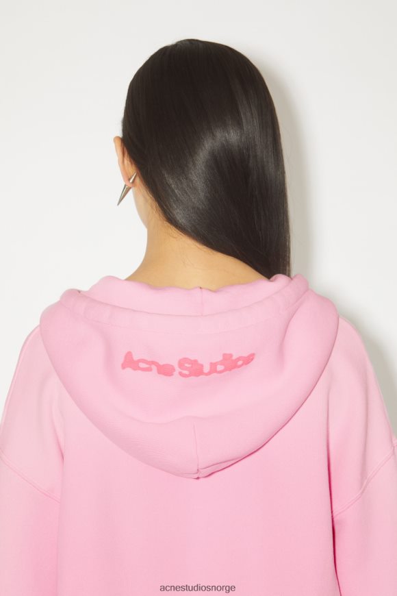 Acne Studios farget jakke med glidelås N2PP4F164 klær boble rosa