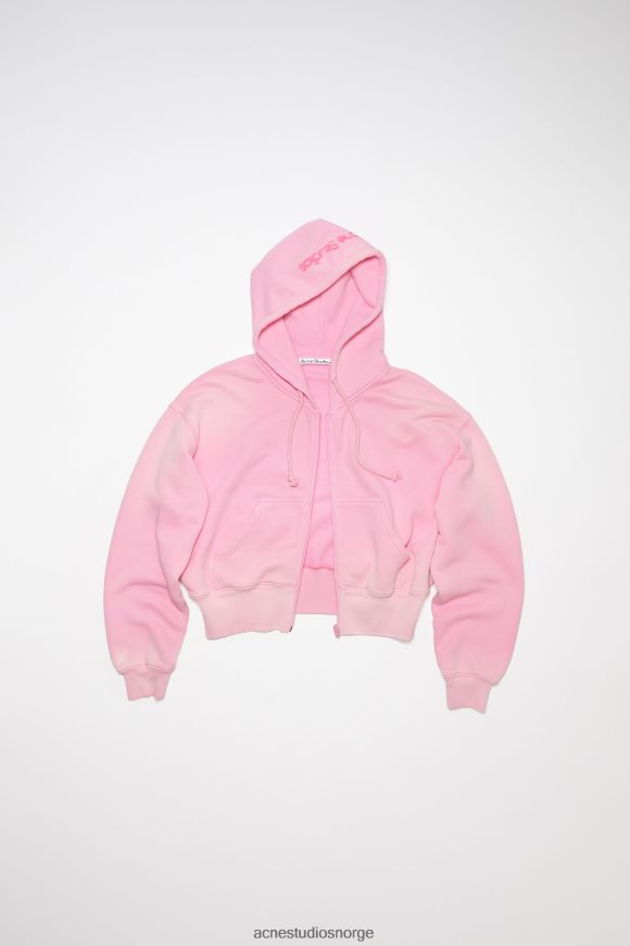 Acne Studios farget jakke med glidelås N2PP4F164 klær boble rosa