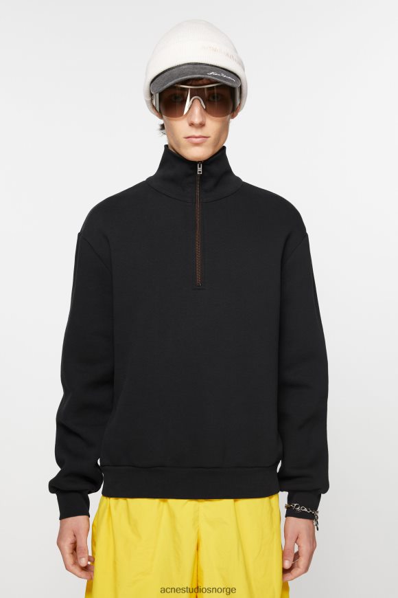Acne Studios genser med glidelås N2PP4F967 klær svart