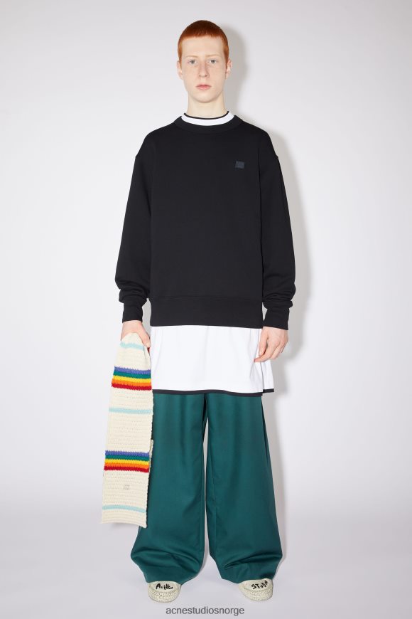 Acne Studios genser med rund hals - normal passform unisex N2PP4F1193 klær svart