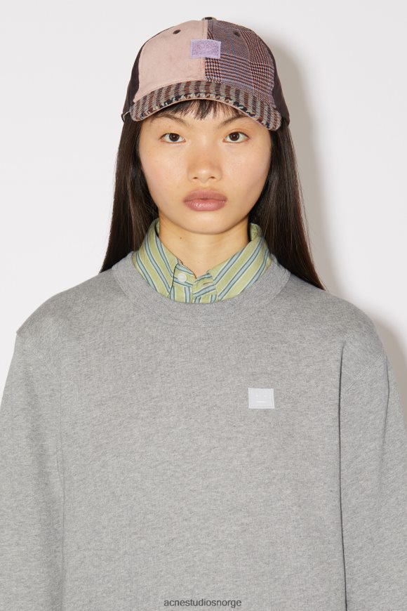 Acne Studios genser med rund hals - normal passform unisex N2PP4F157 klær lys grå melange