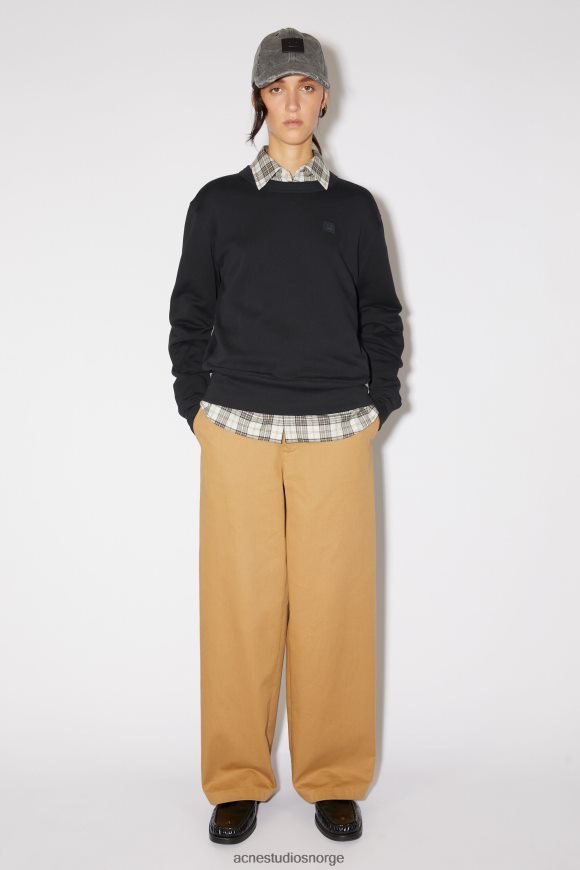 Acne Studios genser med rund hals - normal passform unisex N2PP4F159 klær svart