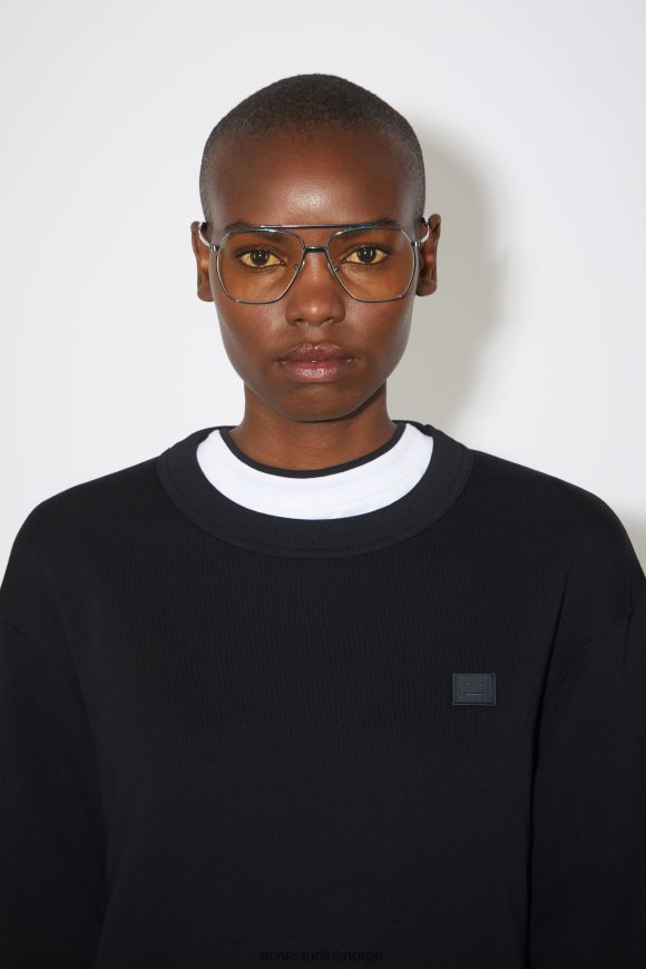 Acne Studios genser med rund hals - normal passform unisex N2PP4F433 klær svart
