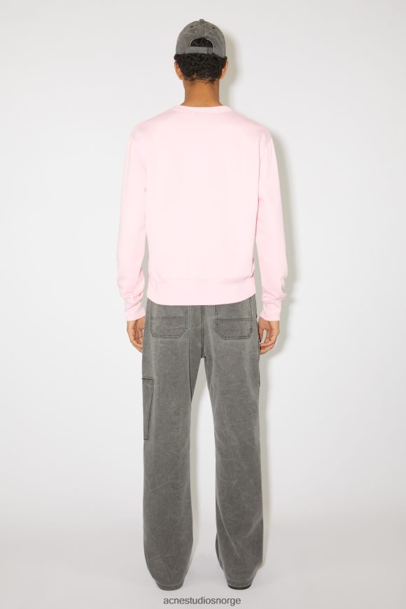 Acne Studios genser med rund hals - normal passform unisex N2PP4F977 klær lyserosa