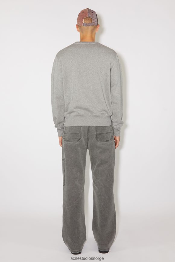 Acne Studios genser med rund hals - normal passform unisex N2PP4F978 klær lys grå melange