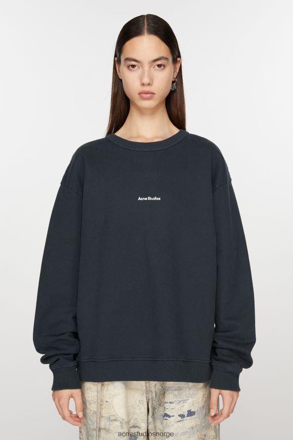 Acne Studios genser med stempellogo N2PP4F149 klær svart