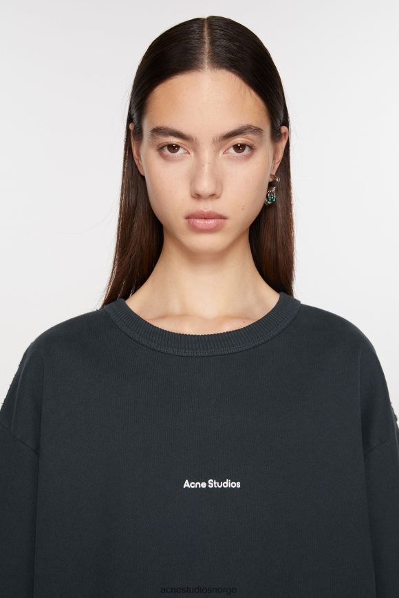 Acne Studios genser med stempellogo N2PP4F149 klær svart