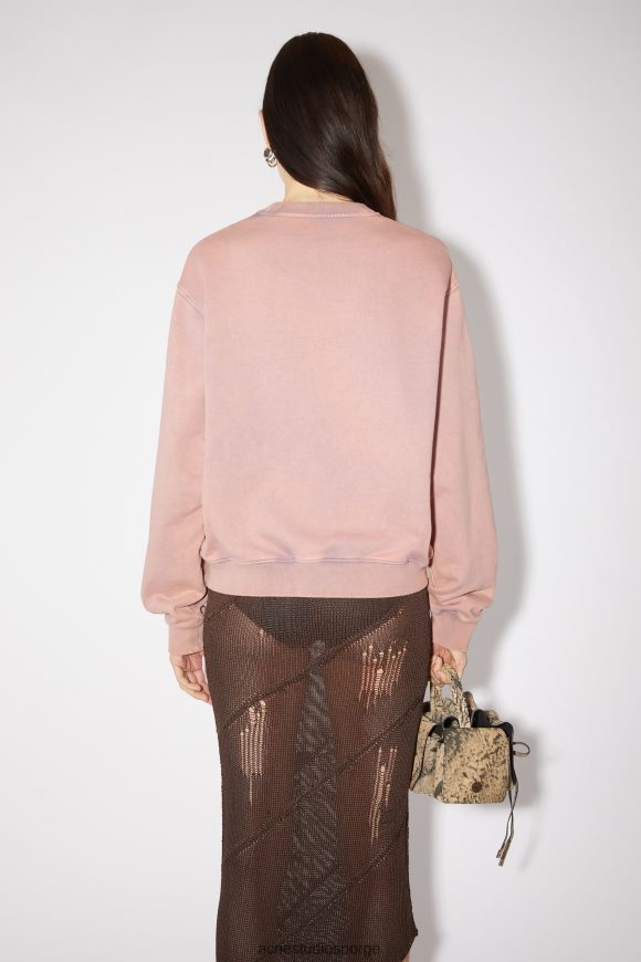 Acne Studios genser med uskarp logo N2PP4F163 klær bleknet lilla