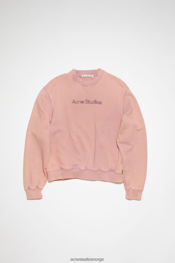 Acne Studios genser med uskarp logo N2PP4F163 klær bleknet lilla