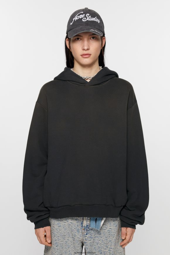 Acne Studios hettegenser med logo N2PP4F960 klær svart