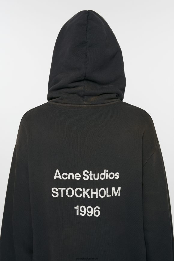 Acne Studios hettegenser med logo N2PP4F960 klær svart