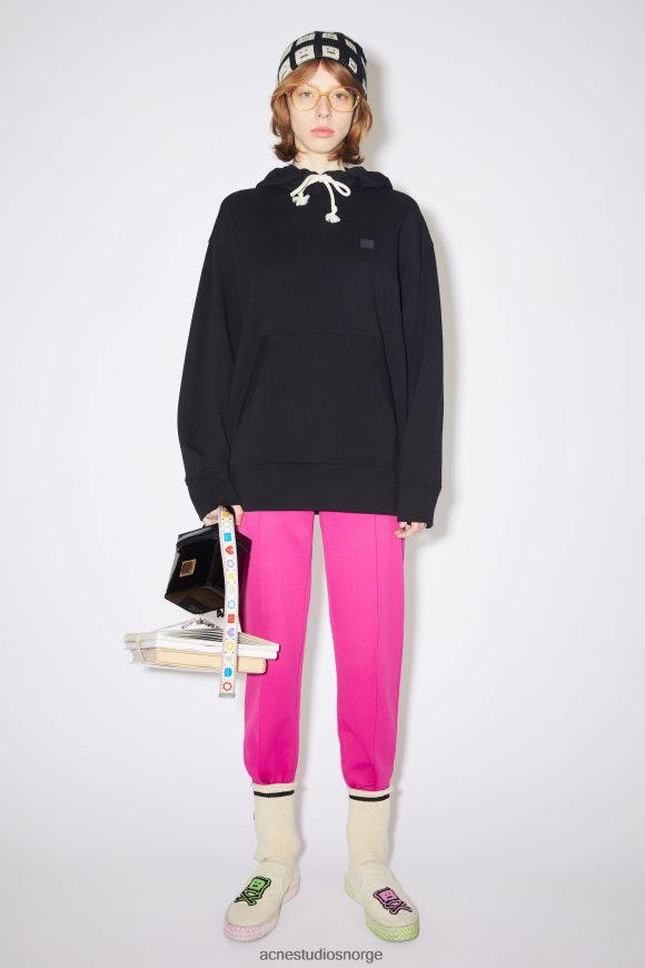 Acne Studios hettegenser - oversized passform unisex N2PP4F414 klær svart