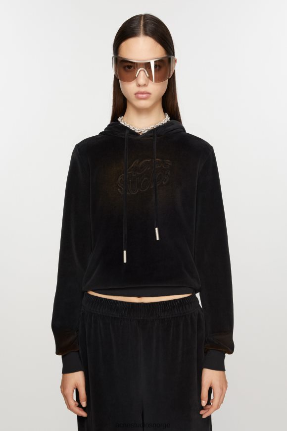 Acne Studios hettegenser - tilpasset passform N2PP4F142 klær svart