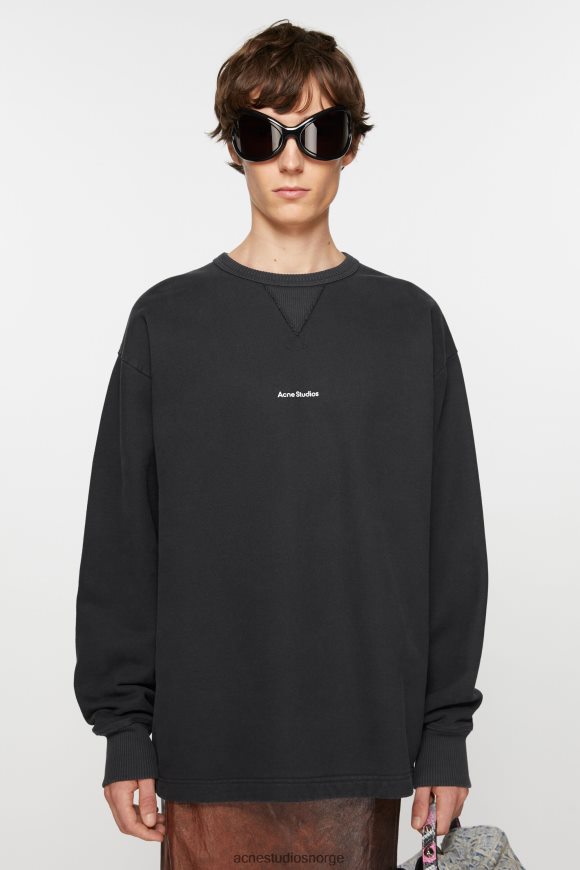 Acne Studios logo genser N2PP4F971 klær svart