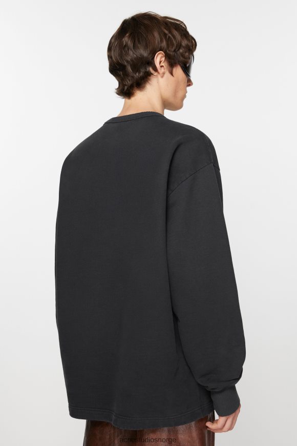 Acne Studios logo genser N2PP4F971 klær svart