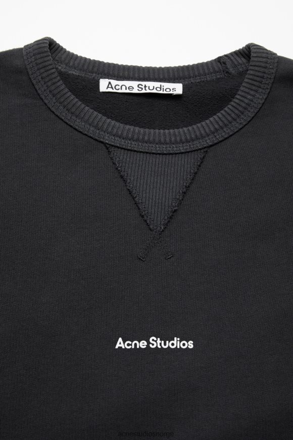 Acne Studios logo genser N2PP4F971 klær svart