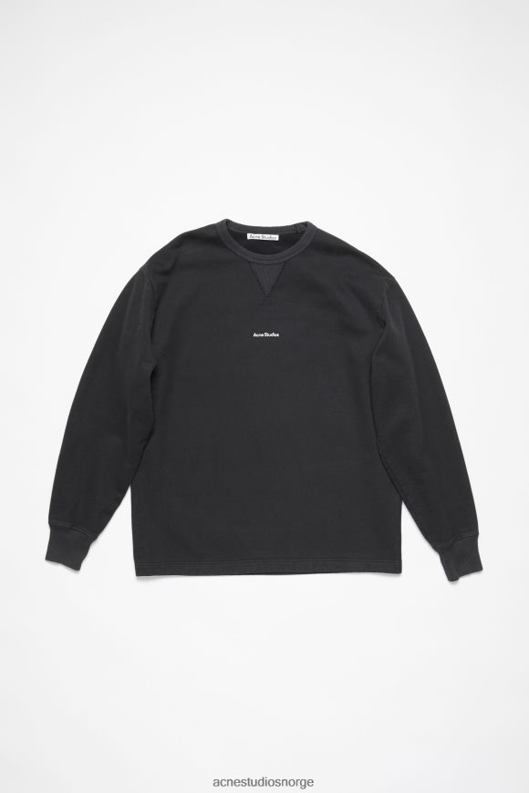 Acne Studios logo genser N2PP4F971 klær svart